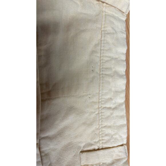 Banana Republic Emerson Women's Shorts, Linen/Cotton Blend Yellow, Size 32 - Picture 10 of 10